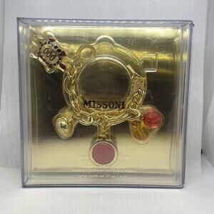Missoni Solid Perfume Charm Bracelet 8" NOS Turtle Charm Gold Tone Collectible
